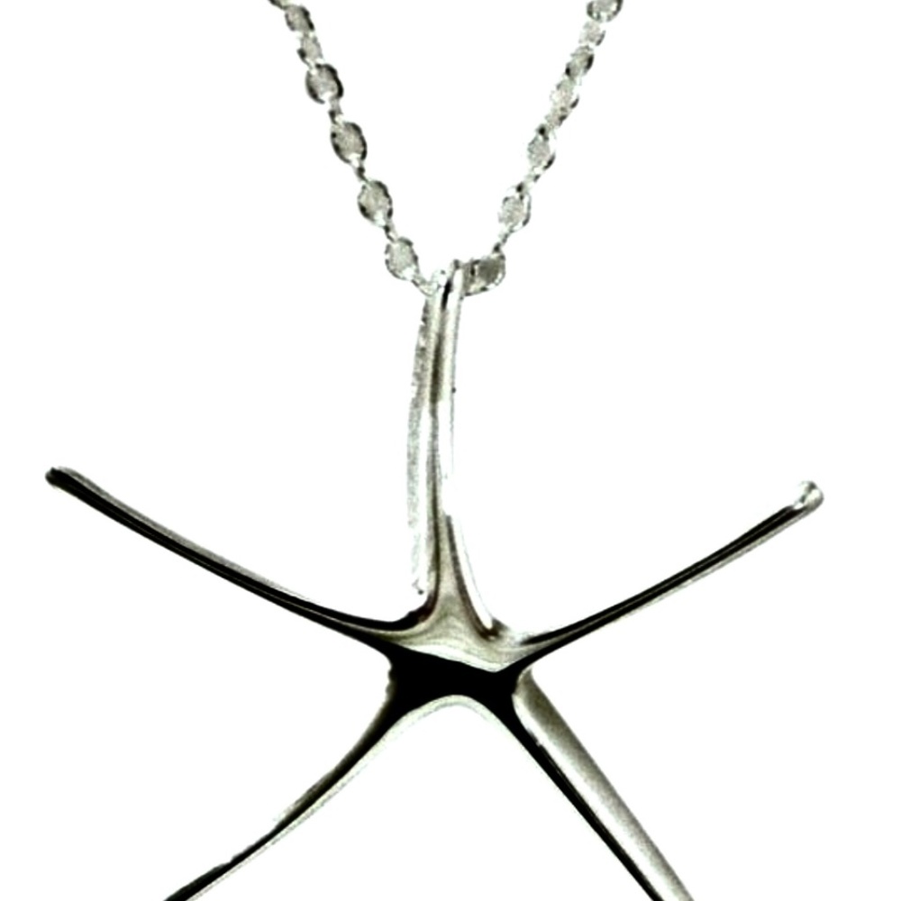NWT 925 Sterling Silver Starfish Necklace
